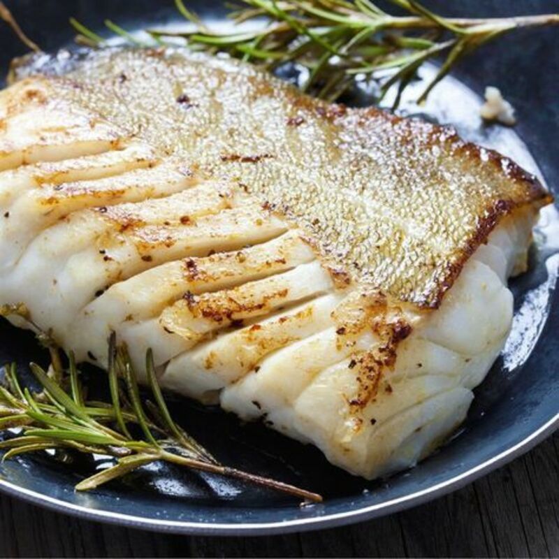 Cod fillet with honey and mustard