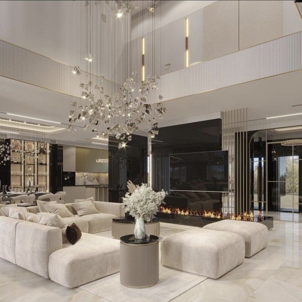Stylish white modern living - View Inspiring video - High quality design